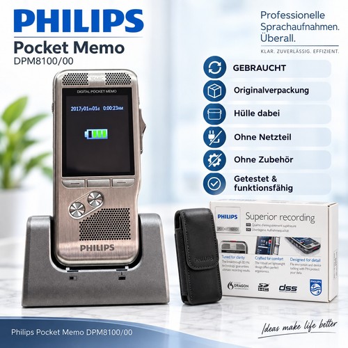 Philips pocket memo dpm8100 - pocket, dpm8100/00